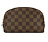 Louis Vuitton Damier Ebene Cosmetic Pouch, &pound;190, Accessories, Brown, Coated Canvas, Front view